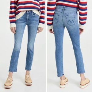 Mother Denim The Mid Rise Dazzler Ankle Fray in We the Animals Wash Size 31